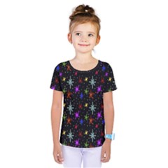 Colored Hand Draw Abstract Pattern Kids  One Piece Tee