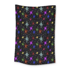 Colored Hand Draw Abstract Pattern Small Tapestry