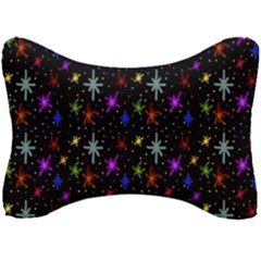 Colored Hand Draw Abstract Pattern Seat Head Rest Cushion by dflcprints