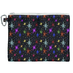 Colored Hand Draw Abstract Pattern Canvas Cosmetic Bag (xxl) by dflcprints