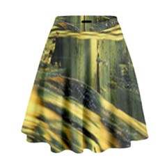 Yellow Dog High Waist Skirt by WILLBIRDWELL