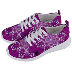 Wonderful Star Flower Painted On Canvas Men s Lightweight Sports Shoes by pepitasart