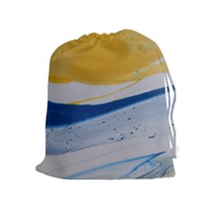 Evening Tide Drawstring Pouch (xl) by WILLBIRDWELL