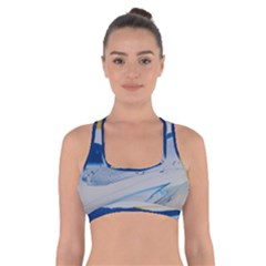 Evening Tide Cross Back Sports Bra by WILLBIRDWELL