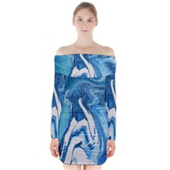 Tsunami Long Sleeve Off Shoulder Dress by WILLBIRDWELL