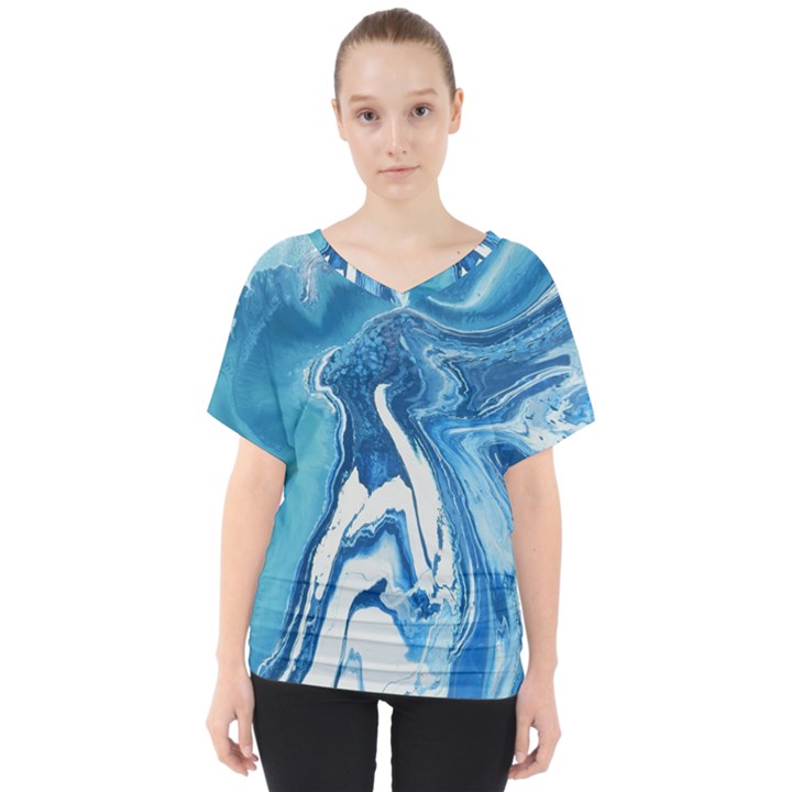 TSUNAMI V-Neck Dolman Drape Top