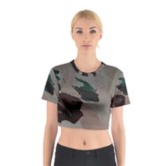 Jade Sky 2 Cotton Crop Top by WILLBIRDWELL