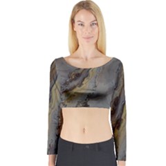 Gold Seam Long Sleeve Crop Top by WILLBIRDWELL