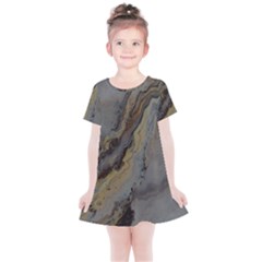 Gold Seam Kids  Simple Cotton Dress