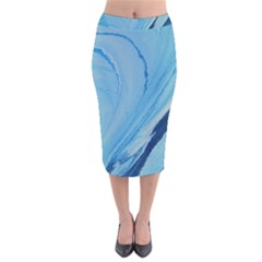 Spiral Velvet Midi Pencil Skirt by WILLBIRDWELL