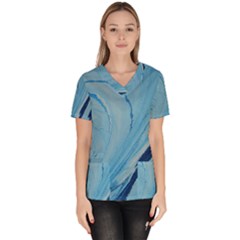 Spiral Women s V-neck Scrub Top by WILLBIRDWELL