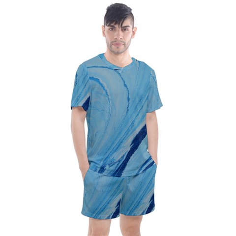 Spiral Men s Mesh Tee And Shorts Set by WILLBIRDWELL