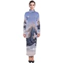 Wonderful Wild Fantasy Horse On The Beach Turtleneck Maxi Dress View1