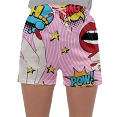 Pop Art   Sleepwear Shorts by Valentinaart