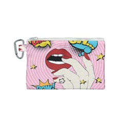 Pop Art   Canvas Cosmetic Bag (small) by Valentinaart