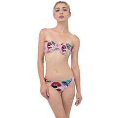 Pop Art   Classic Bandeau Bikini Set