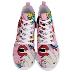 Pop Art   Men s Lightweight High Top Sneakers by Valentinaart