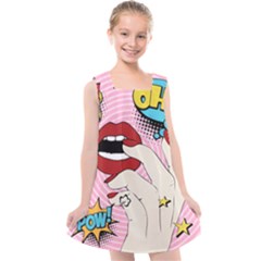 Pop Art   Kids  Cross Back Dress