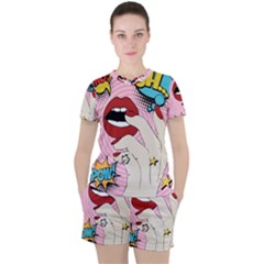 Pop Art   Women s Tee And Shorts Set