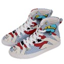 Pop Art   Men s Hi-Top Skate Sneakers View2