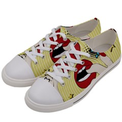 Pop Art   Women s Low Top Canvas Sneakers by Valentinaart