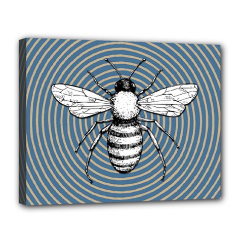 Pop Art  Bee Canvas 14  X 11  (stretched)