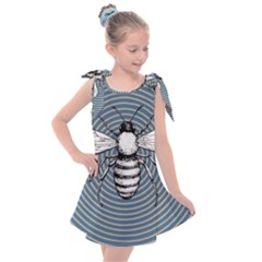 Pop Art  Bee Kids  Tie Up Tunic Dress by Valentinaart