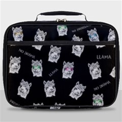 Llama Pattern Full Print Lunch Bag by Valentinaart