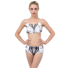 Vintage Adventure Expedition Layered Top Bikini Set