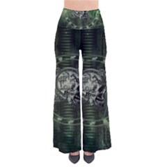 Awesome Creepy Mechanical Skull So Vintage Palazzo Pants by FantasyWorld7