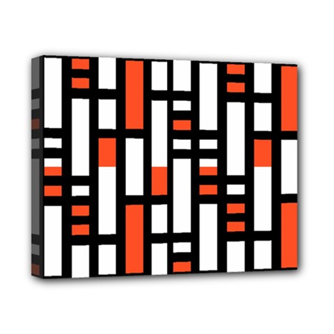 Linear Sequence Pattern Design Canvas 10  X 8  (stretched) by dflcprints