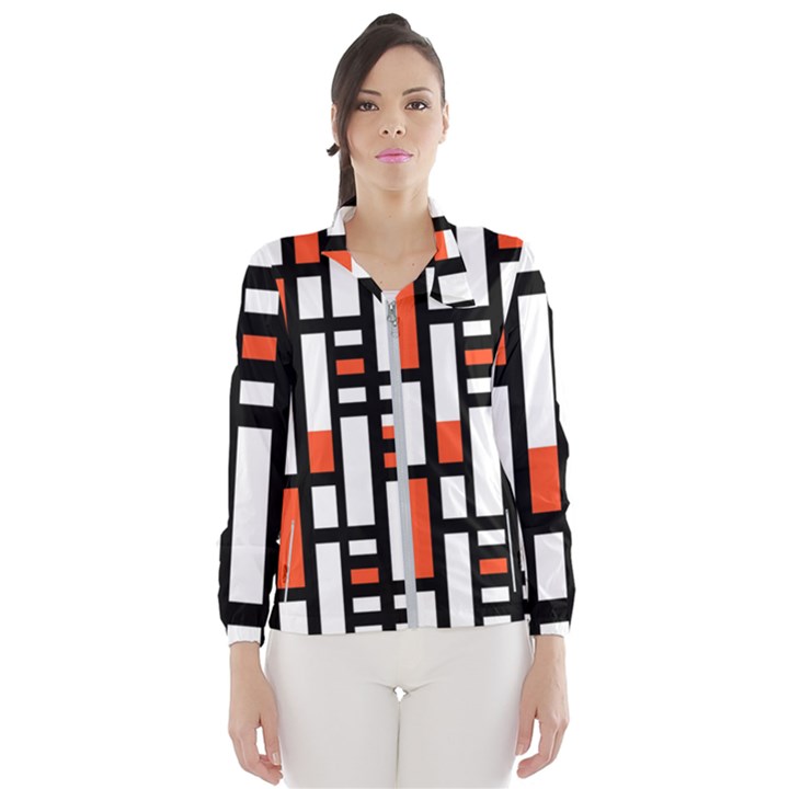 Linear Sequence Pattern Design Windbreaker (Women)