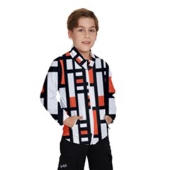 Linear Sequence Pattern Design Windbreaker (kids)