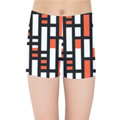 Linear Sequence Pattern Design Kids Sports Shorts by dflcprints