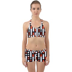 Linear Sequence Pattern Design Back Web Gym Set by dflcprints