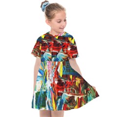 Red Aeroplane 7 Kids  Sailor Dress