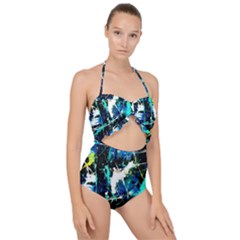 Brain Reflections 6 Scallop Top Cut Out Swimsuit