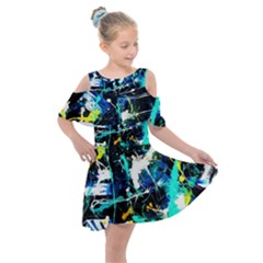 Brain Reflections 6 Kids  Shoulder Cutout Chiffon Dress