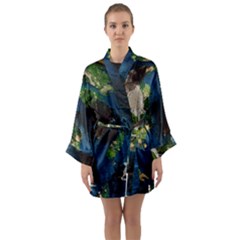 Avocado 3 Long Sleeve Kimono Robe by bestdesignintheworld