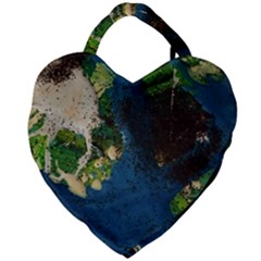 Avocado 3 Giant Heart Shaped Tote by bestdesignintheworld