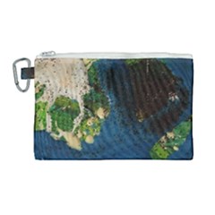 Avocado 3 Canvas Cosmetic Bag (large)