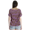 The Sky Is Not The Limit For A Floral Delight V-Neck Flutter Sleeve Top View2