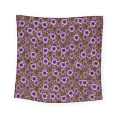 The Sky Is Not The Limit For A Floral Delight Square Tapestry (small) by pepitasart