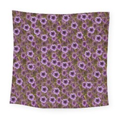 The Sky Is Not The Limit For A Floral Delight Square Tapestry (large) by pepitasart