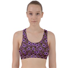 The Sky Is Not The Limit For A Floral Delight Back Weave Sports Bra by pepitasart