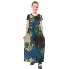 Avocado 3 Kids  Short Sleeve Maxi Dress by bestdesignintheworld