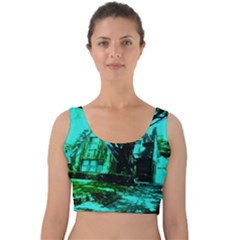 Hot Day In Dallas 50 Velvet Crop Top by bestdesignintheworld