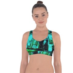 Hot Day In Dallas 50 Cross String Back Sports Bra by bestdesignintheworld