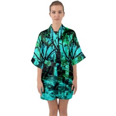 Hot Day In Dallas 50 Quarter Sleeve Kimono Robe by bestdesignintheworld