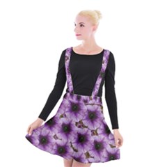 The Sky Is Not The Limit For Beautiful Big Flowers Suspender Skater Skirt by pepitasart